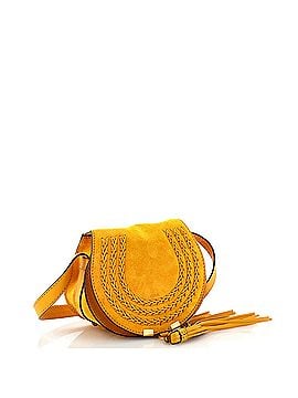 Chloé Marcie Crossbody Bag Whipstitch Suede Small (view 2)