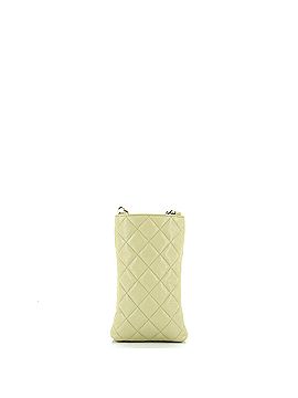 Chanel French New Wave Phone Holder Crossbody Bag Quilted Caviar (view 2)