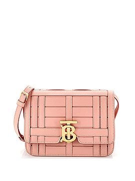 Burberry TB Flap Bag Woven Leather Small (view 1)