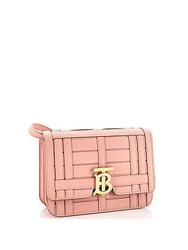 Burberry TB Flap Bag Woven Leather Small (view 2)