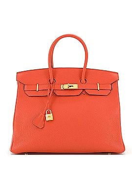 Hermès Birkin Handbag Orange Togo with Gold Hardware 35 (view 1)