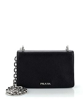 Prada Chain Flap Crossbody Bag Saffiano and Soft Calf Small (view 1)
