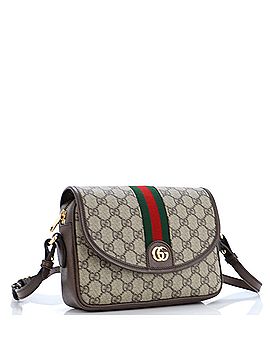Gucci Ophidia Flap Messenger Bag GG Coated Canvas Small (view 2)