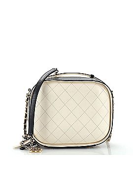 Chanel Vanity Case Bag Quilted Crumpled Calfskin Small (view 1)