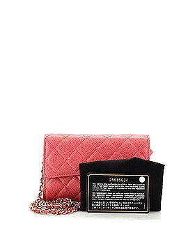 Chanel Classic Flap Wallet Crossbody Bag Quilted Caviar Mini (view 2)