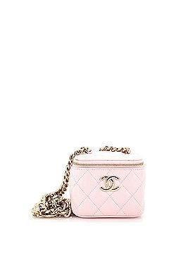 Chanel Coco Enamel Strap Vanity Case with Chain Quilted Lambskin Mini (view 1)
