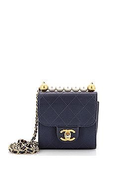 Chanel Chic Pearls Flap Clutch with Chain Quilted Goatskin Mini (view 1)