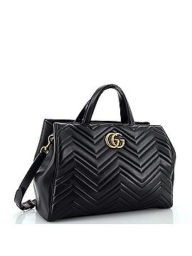Gucci GG Marmont Tote Matelasse Leather Medium (view 2)