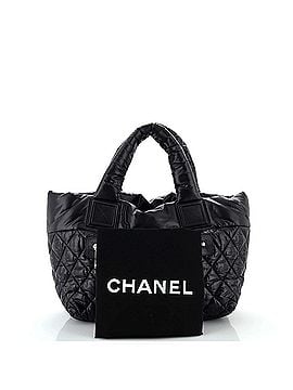 Chanel Coco Cocoon Reversible Tote Quilted Nylon Small (view 2)