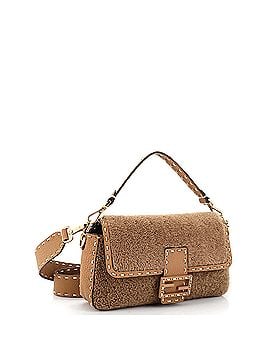 Fendi Baguette NM Bag Shearling with Stitched Leather Medium (view 2)