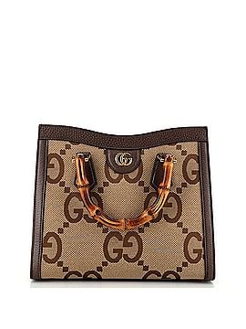 Gucci Diana NM Bamboo Handle Tote Jumbo GG Canvas Small (view 1)