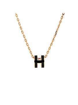 Hermès Pop H Pendant Chain Necklace Metal and Enamel Mini (view 1)