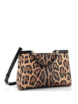 Dolce & Gabbana Miss Sicily Bag Leopard Print Leather Large (view 2)