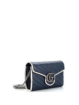 Gucci GG Marmont Chain Wallet Diagonal Quilted Leather Mini (view 2)