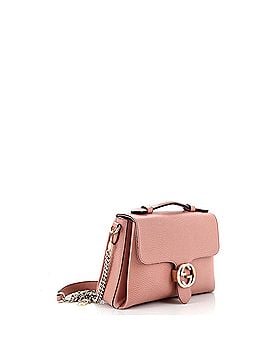 Gucci Interlocking Top Handle Bag (Outlet) Leather Small (view 2)