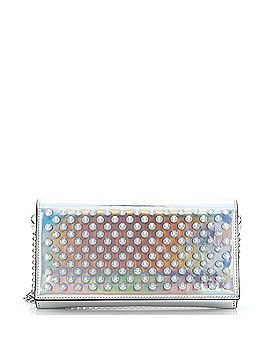 Christian Louboutin Paloma Clutch Spiked Holographic Leather (view 1)