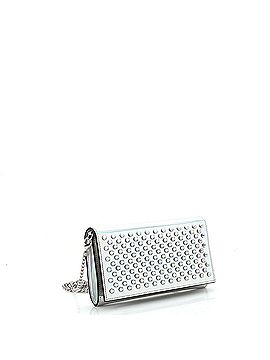 Christian Louboutin Paloma Clutch Spiked Holographic Leather (view 2)