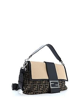 Fendi Baguette Convertible Belt Bag Zucca Canvas with Canvas and Leather Large (view 2)