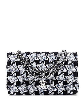 Chanel Classic Double Flap Bag Quilted Houndstooth Tweed Medium (view 1)