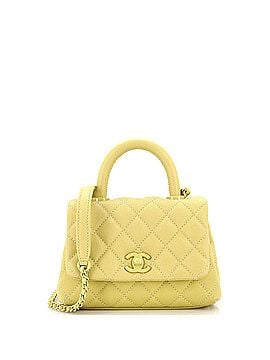 Chanel Coco Top Handle Bag Quilted Caviar Extra Mini (view 1)