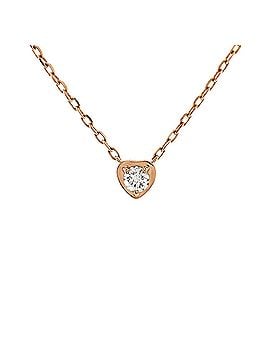 Cartier D'Amour Heart Pendant Necklace 18K Rose Gold with Diamond (view 1)