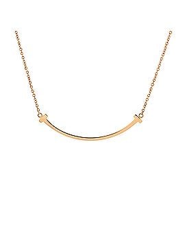 Tiffany & Co. T Smile Pendant Necklace 18K Rose Gold Small (view 1)
