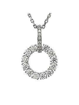 Chopard Circle Necklace 18K White Gold with Diamonds (view 1)