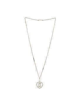 Cartier 2C Heart Necklace 18K White Gold with Diamonds (view 2)