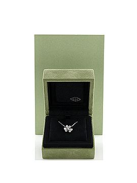 Van Cleef & Arpels Frivole Pendant Necklace 18K White Gold with Pave Diamonds Mini (view 2)