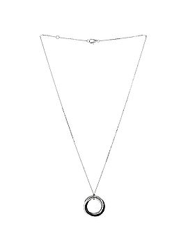 Cartier Trinity Pendant Necklace 18K White Gold with Diamonds and Ceramic Small (view 2)