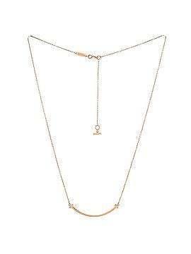 Tiffany & Co. T Smile Pendant Necklace 18K Rose Gold Small (view 2)