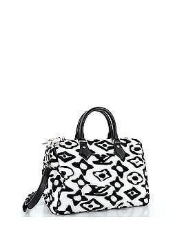 Louis Vuitton Speedy Bandouliere Bag Limited Edition Urs Fischer Tufted Monogram Canvas 25 (view 2)