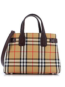 Burberry Banner Tote Vintage Check Canvas Small (view 1)