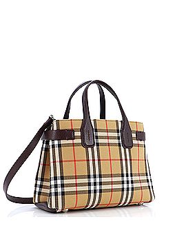 Burberry Banner Tote Vintage Check Canvas Small (view 2)