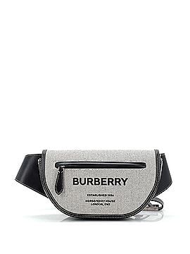 Burberry Olympia Bum Bag Leather and Canvas Small (view 1)