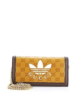 Gucci x adidas Wallet on Chain GG Coated Canvas (view 1)