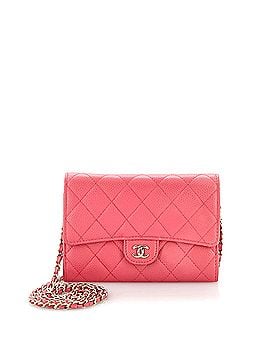 Chanel Classic Flap Wallet Crossbody Bag Quilted Caviar Mini (view 1)