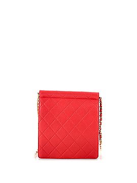 Chanel Pearl Chain Flap Bag Quilted Lambskin Small (view 2)