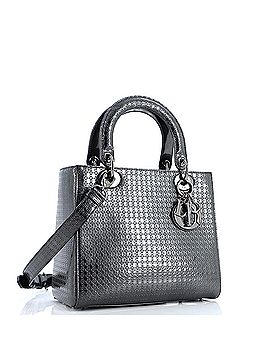 Christian Dior Lady Dior Bag Micro Cannage Metallic Calfskin Medium (view 2)