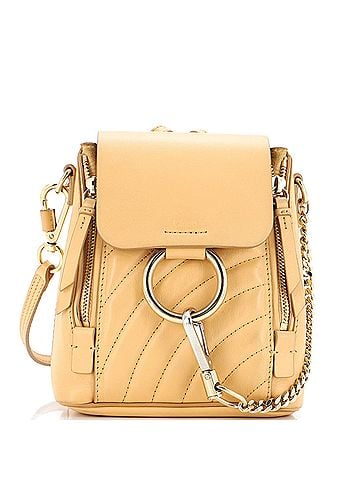 Chloe mini on sale faye backpack tan