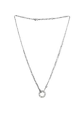 Cartier 2 Diamonds Love Pendant Necklace 18K White Gold with Diamonds (view 2)