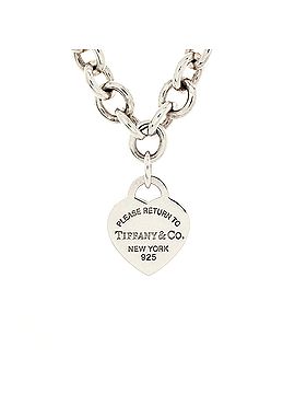 Tiffany & Co. Return To Tiffany Heart Tag Choker Necklace Sterling Silver (view 1)