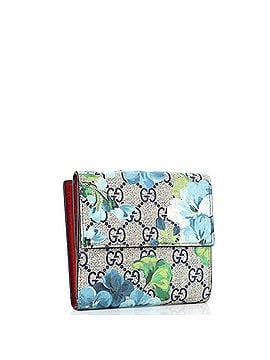 Gucci French Flap Wallet Blooms Print GG Coated Canvas (view 2)