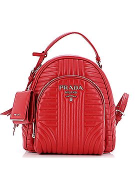 Prada Front Pocket Backpack Diagramme Quilted Leather Small (view 1)
