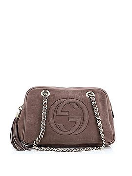 Gucci Soho Chain Zip Shoulder Bag Nubuck Small (view 1)