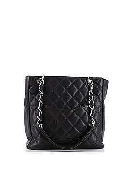 Chanel Petite Shopping Tote Quilted Caviar (view 2)