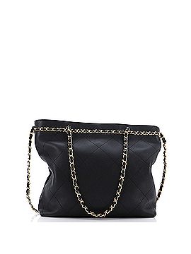 Chanel CC Lock Chain Handle Shopping Tote Quilted Calfskin Medium (view 2)