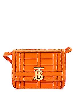 Burberry TB Flap Bag Woven Leather Small (view 1)