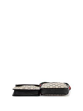 Gucci Double Web Belt Bag GG Coated Canvas with Leather (view 2)