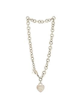 Tiffany & Co. Return To Tiffany Heart Tag Choker Necklace Sterling Silver (view 2)